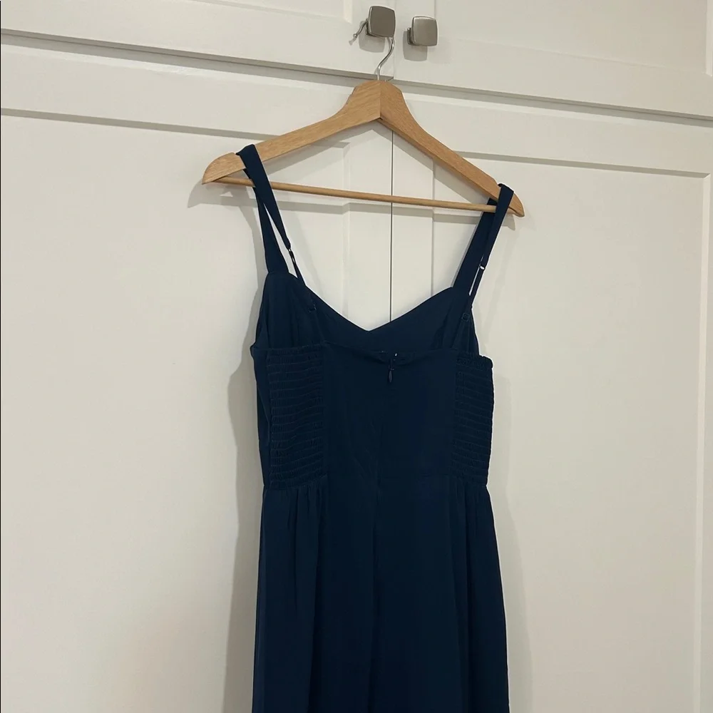 Abercrombie Navy Tiered Ruffle Maxi Dress - Women